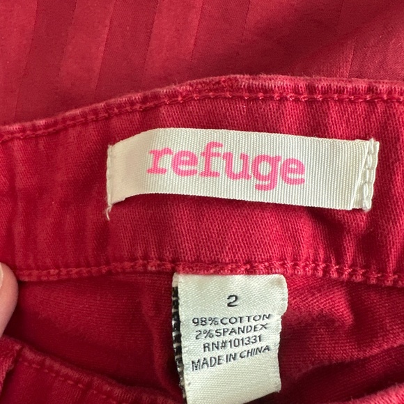 Refuge Red Skinny Stretch Jeans Size 2 - Picture 3 of 3